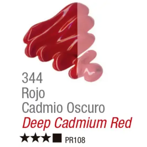 Imagen de Oleo en pomo "ACRILEX" *20ml. color 344 Rojo de Cadmio oscuro opaco