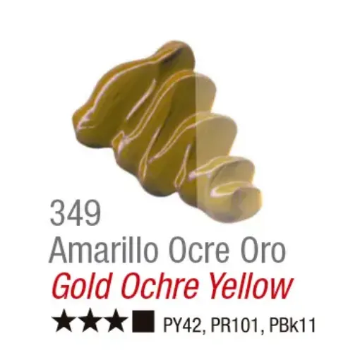 Imagen de Oleo en pomo "ACRILEX" *20ml. color 349 Amarillo Ocre oro opaco
