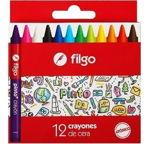 Imagen de Crayones de cera FILGO Jumbo x12 colores