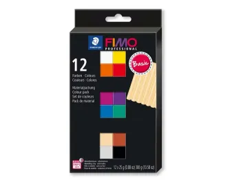 La Casa del Artesano-Arcilla polimerica pasta de modelar FIMO Effect 8013  set de 12 colores de 25grs.