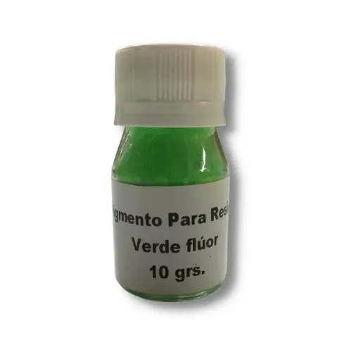 Imagen de Pigmento en polvo para resina fluorescente *10grs. color verde fluo