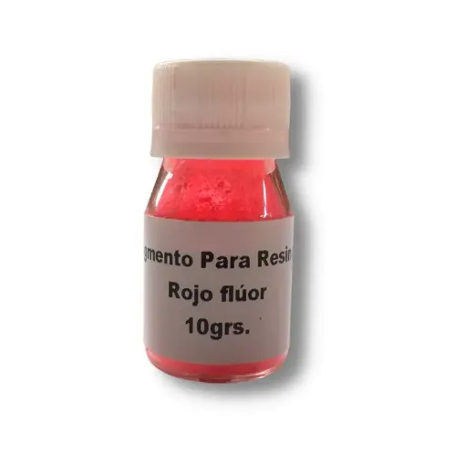 Imagen de Pigmento en polvo para resina fluorescente *10grs. color rojo fluo