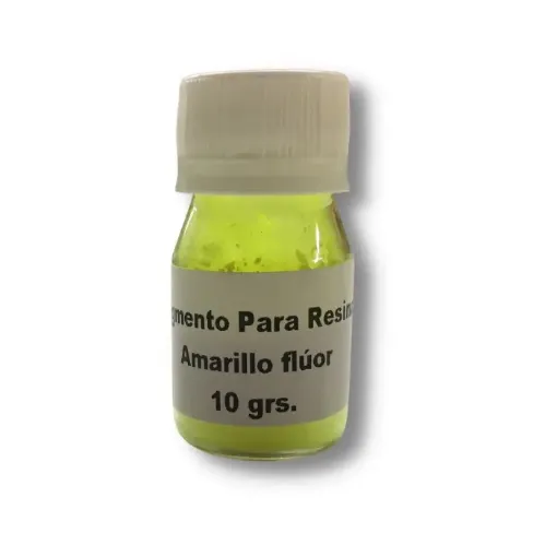 Imagen de Pigmento en polvo para resina fluorescente *10grs. color amarillo fluo