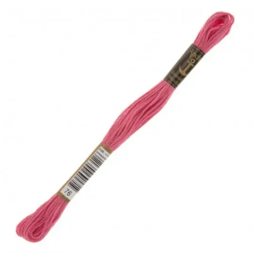 Imagen de Hilo de bordar 100% algodon Mouline ANCHOR 8mts. color 0076 rosado