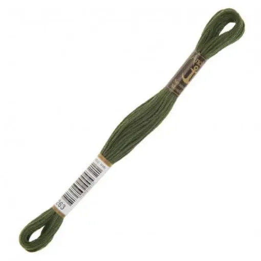 Imagen de Hilo de bordar 100% algodon Mouline ANCHOR 8mts. color 0263 verde
