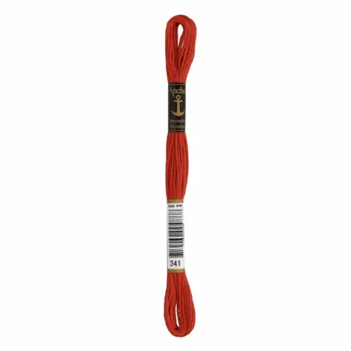 Imagen de Hilo de bordar 100% algodon Mouline ANCHOR 8mts. color 0341 terracota