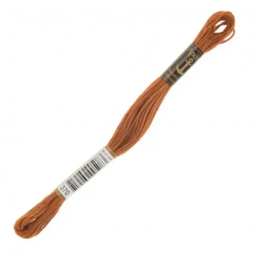 Imagen de Hilo de bordar 100% algodon Mouline ANCHOR 8mts. color 0370 marron