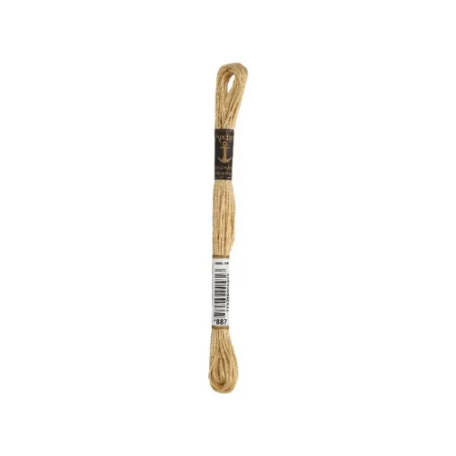 Imagen de Hilo de bordar 100% algodon Mouline ANCHOR 8mts. color 0887 beige