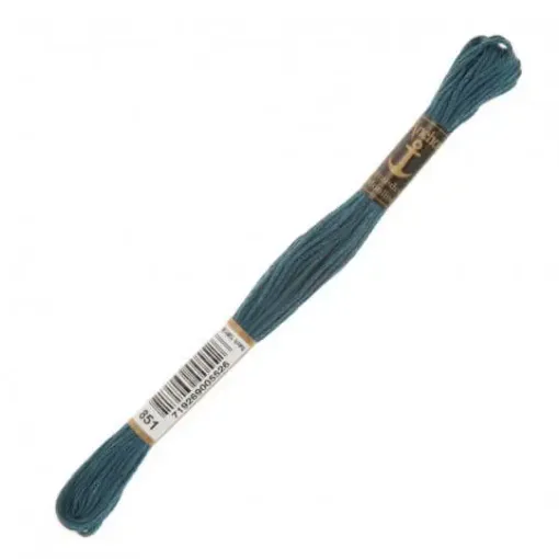 Imagen de Hilo de bordar 100% algodon Mouline ANCHOR 8mts. color 0851 azul