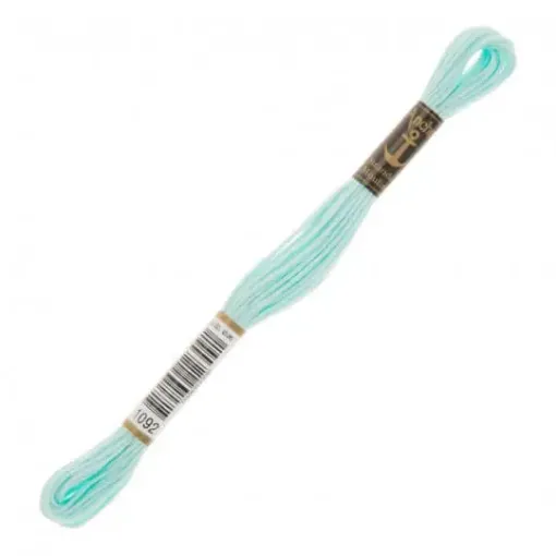 Imagen de Hilo de bordar 100% algodon Mouline ANCHOR 8mts. color 1092 celeste agua