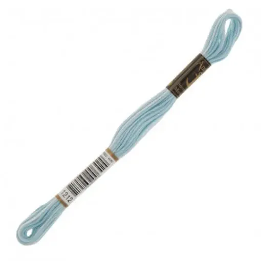 Imagen de Hilo de bordar 100% algodon Mouline ANCHOR 8mts. color 1212 combinado celeste claro