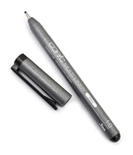 Imagen de Marcador COPIC MULTILINER inking pen fibra de 1mm. color Negro