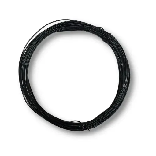 Imagen de Alambre de aluminio flexible de 1mm. de espesor en rollo de 10mts. 20grs. color negro