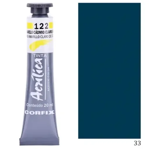 Imagen de Acrilico en pomo tinta acrilica CORFIX de 20ml color G1 semi opaco Gris de Payne 33