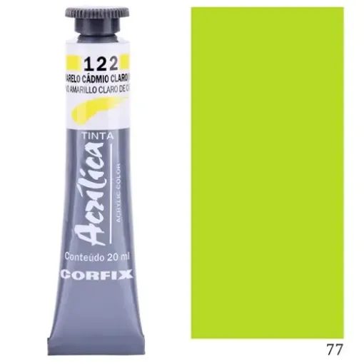 Imagen de Acrilico en pomo tinta acrilica CORFIX de 20ml color G1 opaco Verde Ingles Claro 77