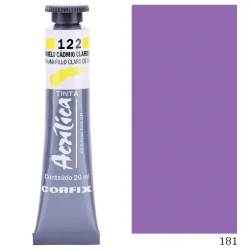 Imagen de Acrilico en pomo tinta acrilica CORFIX de 20ml color G1 opaco Violeta Cobalto 181