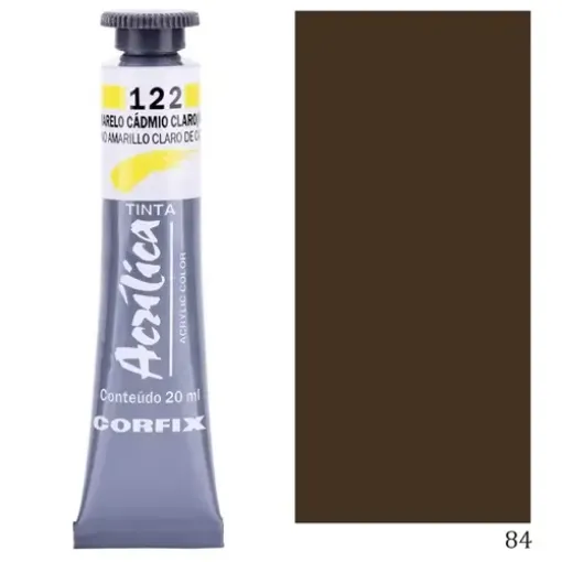 Imagen de Acrilico en pomo tinta acrilica CORFIX de 20ml color G1 opaco Sombra Natural 84