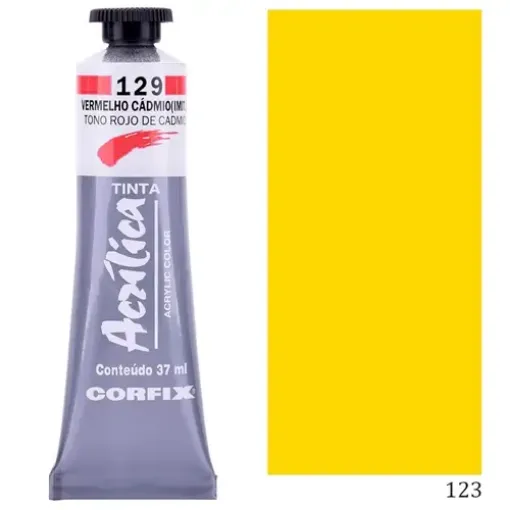 Imagen de Acrilico en pomo tinta acrilica CORFIX de 20ml color G1 opaco Amarillo de Cadmio imitacion 123