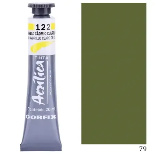 Imagen de Acrilico en pomo tinta acrilica CORFIX de 20ml color G1 opaco Tierra Verde 79