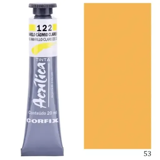 Imagen de Acrilico en pomo tinta acrilica CORFIX de 20ml color G1 opaco Amarillo Ocre 53