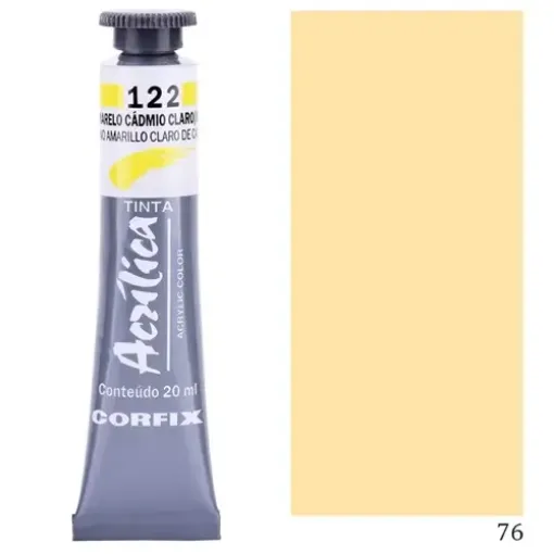 Imagen de Acrilico en pomo tinta acrilica CORFIX de 20ml color G1 opaco Amarillo Piel 76
