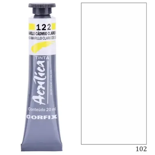 Imagen de Acrilico en pomo tinta acrilica CORFIX de 20ml color G1 opaco Blanco de Tianio 102