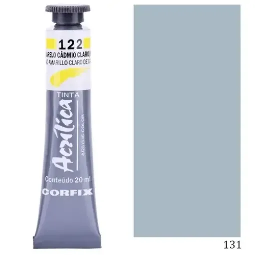 Imagen de Acrilico en pomo tinta acrilica CORFIX de 20ml color G1 opaco Gris Neutro 131