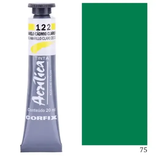 Imagen de Acrilico en pomo tinta acrilica CORFIX de 20ml color G1 opaco Verde Ingles 75