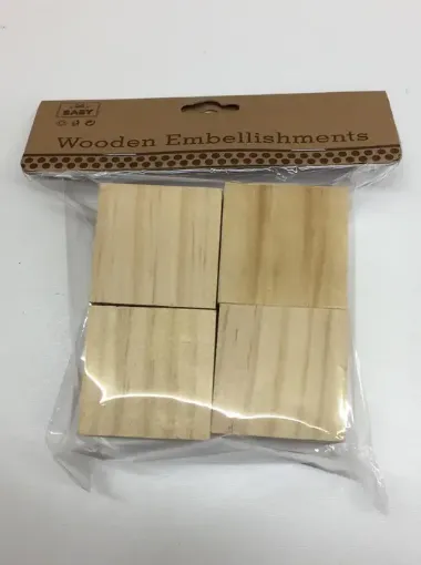 Imagen de Cubitos de madera de 4cms. *4 unidades AR513