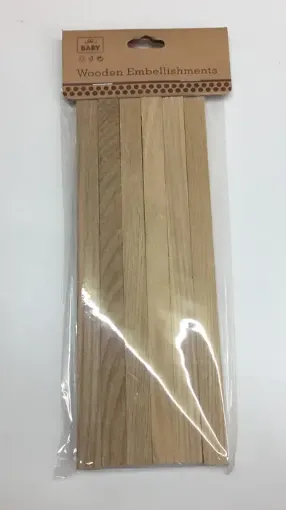 Imagen de Varillas de madera de 10x200mms set de 6 unidades AR517