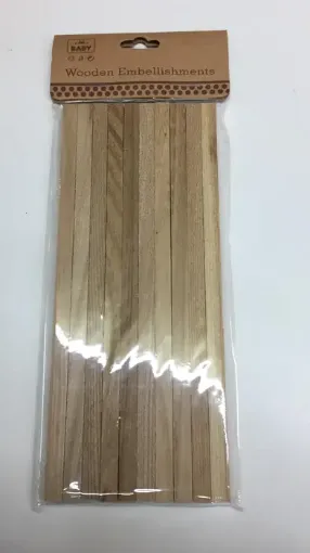 Imagen de Varillas de madera de 0.8x20cms paquete de 10 unidades AR516