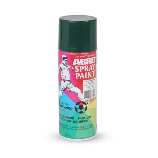 Imagen de Pintura en aerosol ABRO esmalte de colores de 400ml color Verde oscuro No.48
