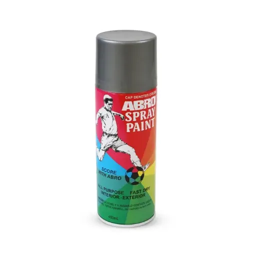 Imagen de Pintura en aerosol "ABRO" esmalte de color metalizado *227grs.  Aluminio No.26