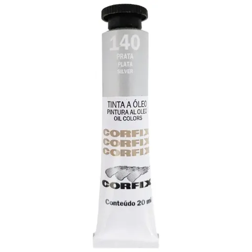 Imagen de Oleo en pomo "CORFIX" *20ml. color metalico Plata 140 semi transparente