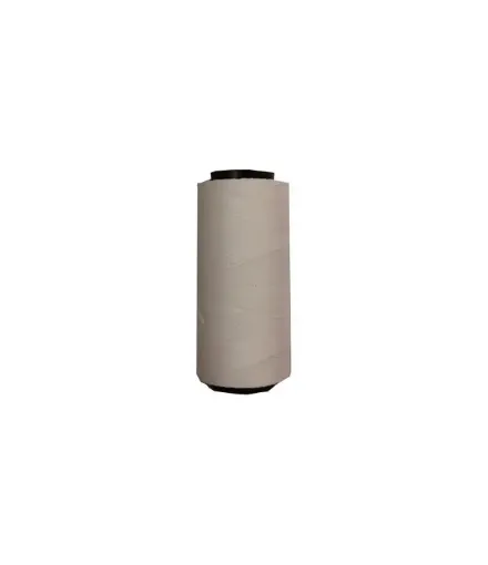Imagen de Hilo cordon encerado fino 100% polyester 2 cabos cono de 100grs 150mts SETTANYL color 0010 Blanco