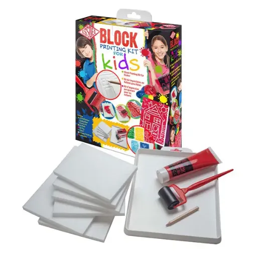 Imagen de Kit de impresion para ninos "ESSDEE" Block printing kit for kids