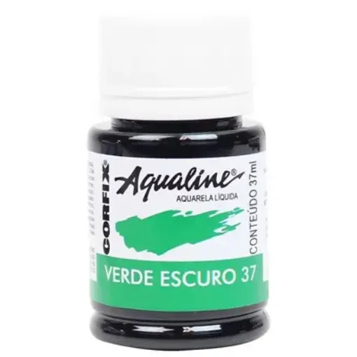 Imagen de Acuarela liquida profesional "CORFIX" Aqualine *30ml color Verde escuro 37