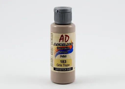Imagen de Acrilico decorativo pintura acrilica AD *60ml. color 183 gris topo cubritivo