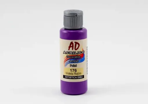 Imagen de Acrilico decorativo pintura acrilica AD *60ml. color 176 violeta rojizo cubritivo
