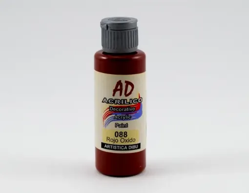 Imagen de Acrilico decorativo pintura acrilica AD *60ml. color 088 rojo oxido cubritivo