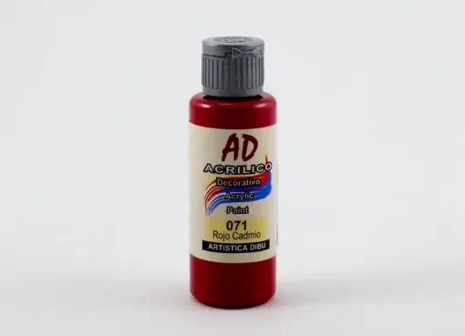 Imagen de Acrilico decorativo pintura acrilica AD *60ml. color 071 rojo de cadmio traslucido