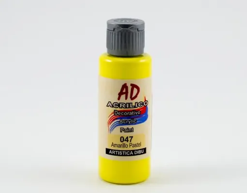 Imagen de Acrilico decorativo pintura acrilica AD *60ml. color 047 amarillo pastel cubritivo