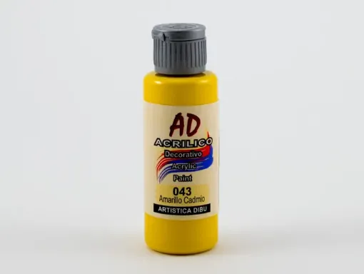 Imagen de Acrilico decorativo pintura acrilica AD *60ml. color 043 amarillo de cadmio traslucido
