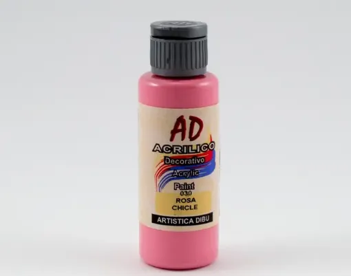 Imagen de Acrilico decorativo pintura acrilica AD *60ml. color 030 rosa chicle cubritivo