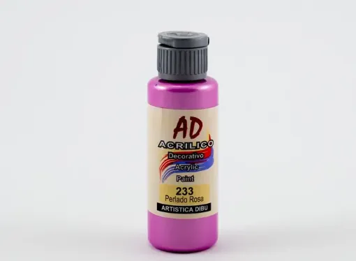Imagen de Acrilico decorativo pintura acrilica AD *60ml. Color perlado 233 rosa perlado semi cubritivo