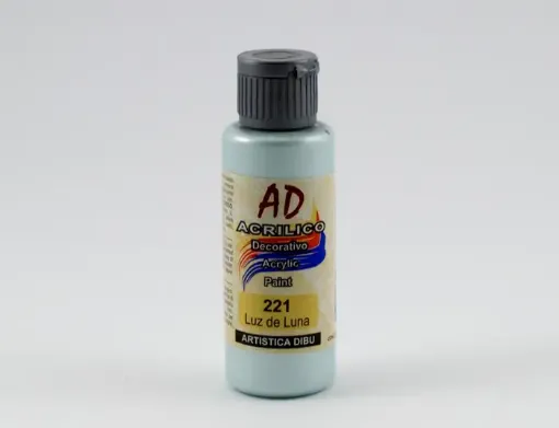 Imagen de Acrilico decorativo pintura acrilica AD *60ml. Color perlado 221 luz de luna semi cubritivo