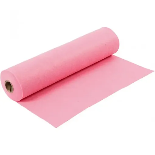 Imagen de Fieltro especial para manualidades extra soft 100% polyester de 45cms*5mts color rosado pastel
