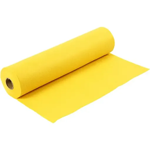 Imagen de Fieltro especial para manualidades extra soft 100% polyester de 45cms.*5mts. color amarillo claro
