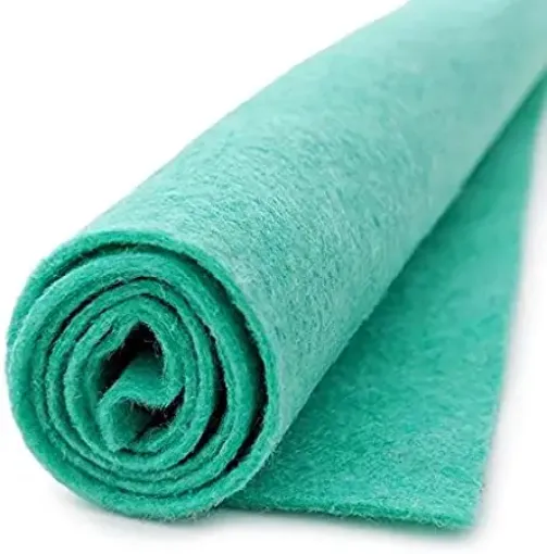 La Casa del Artesano-Fieltro especial para manualidades extra soft 100%  polyester de 45*100cms color verde menta