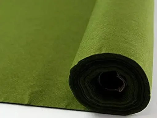 Imagen de Fieltro especial para manualidades extra soft 100% polyester de 45*100cms color verde musgo